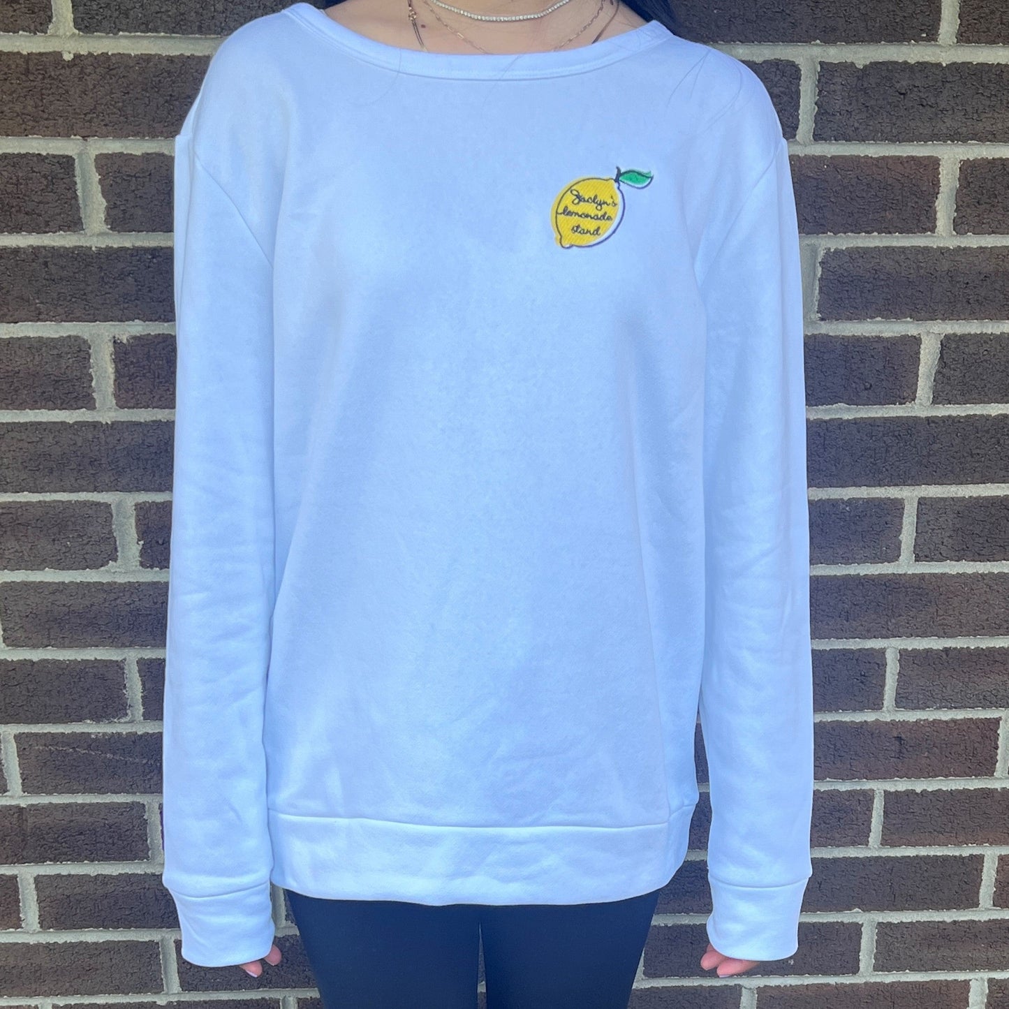 JLS White Youth Crewneck Sweatshirt