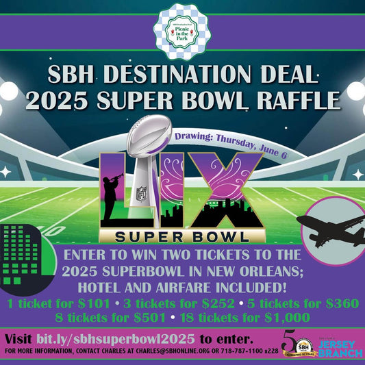 SBH Destination Deal Super Bowl Raffle